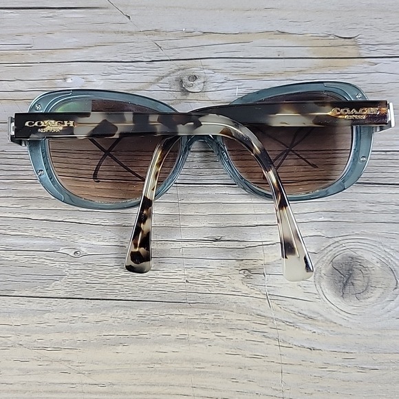 COACH HC 8172 5370D0 CRYSTAL TEAL SNOW LEOPARD TORT 56-16-140 FRAMES ONLY‎